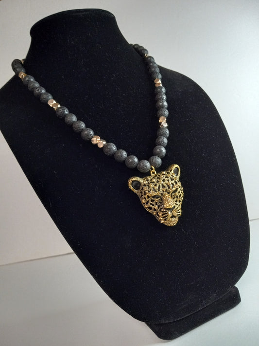 Hand made Jaguar Necklace